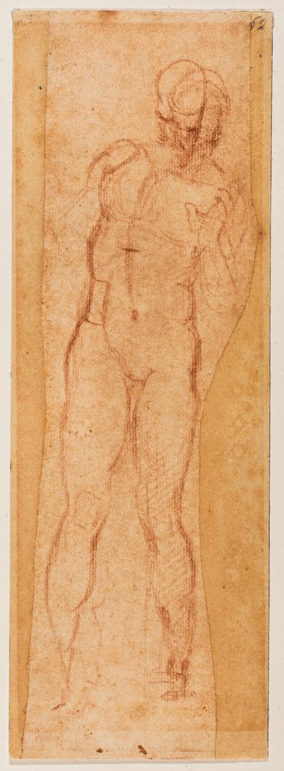 Étude pour une figure virile - Michelangelo Buonarroti