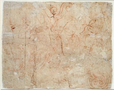 Diverses études, c.1525 - Michelangelo Buonarroti