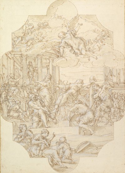 Le martyre de Sainte Anastasie - Michelangelo Cerruti