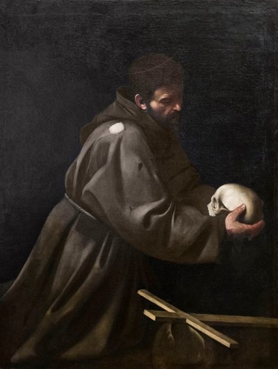 Saint François en méditation - Michelangelo Merisi da Caravaggio