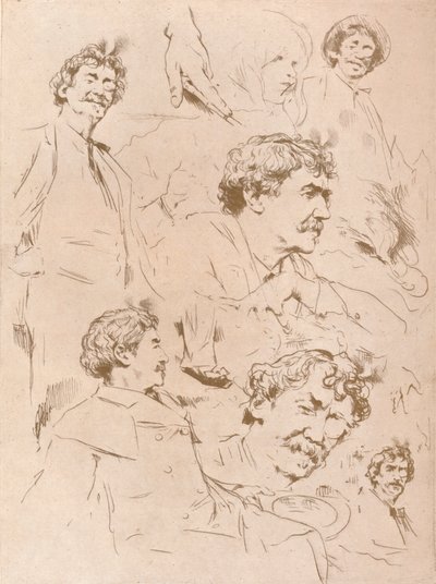 Études de portrait, c1880, 1904 - Mortimer L Menpes