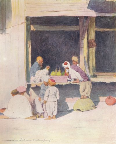 Un bazar à Peshawur, 1905 - Mortimer Ludington Menpes