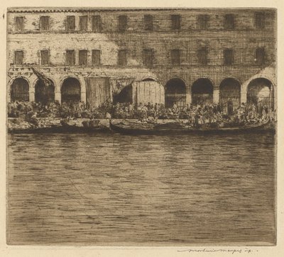 Marchés du Rialto, Venise - Mortimer Menpes