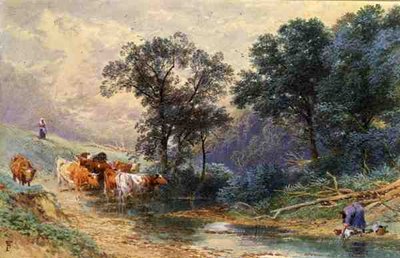 Au ruisseau - Myles Birket Foster