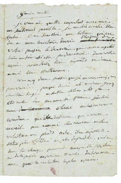 Lettre à Joséphine de Beauharnais - Napoleon Bonaparte