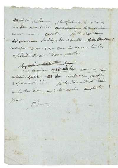 Lettre à Joséphine de Beauharnais - Napoleon Bonaparte