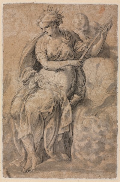 Figure allégorique (verso) - Niccolo dell