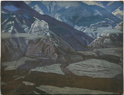 Fort de Bharagarh, série "Kulu", 1929 - Nicholas Roerich