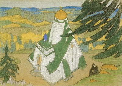 Dessin du début du 20ème siècle - Nicholas Roerich