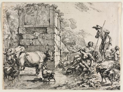 La Vache qui boit - Nicolaes Berchem