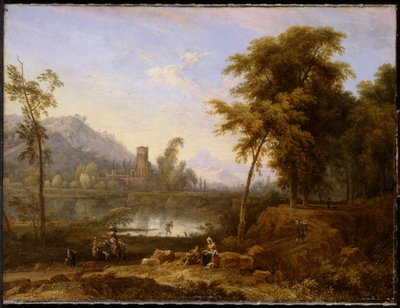 Paysage italien avec arbre cassé - Nicolaes Piemont