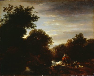 Paysans à un gué - Nicolaes Pietersz. Berchem