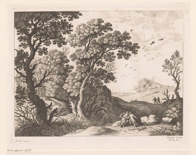 Paysage avec Diane et une nymphe - Nicolas Perelle