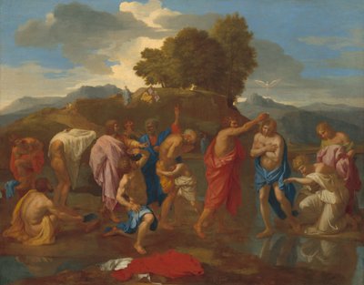 Le baptême du Christ - Nicolas Poussin