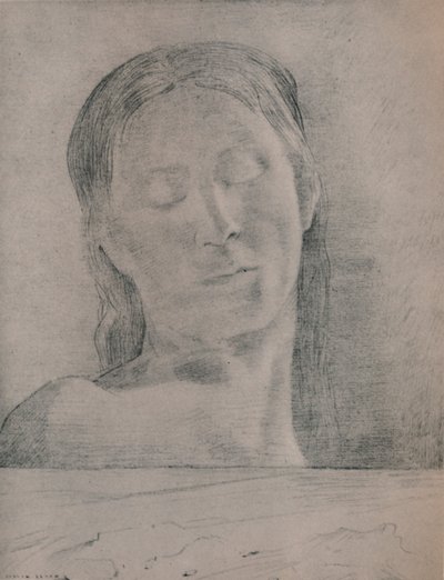 Yeux Fermés, vers 1890 - Odilon Redon