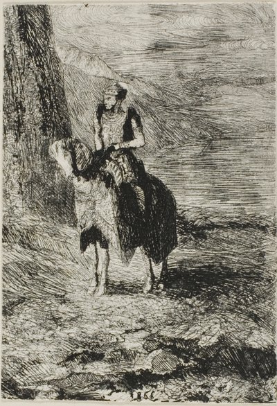 Cavalier attendant - Odilon Redon