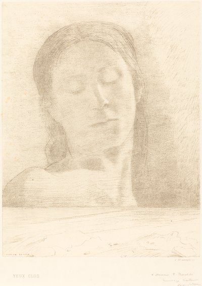 Yeux Clos - Odilon Redon