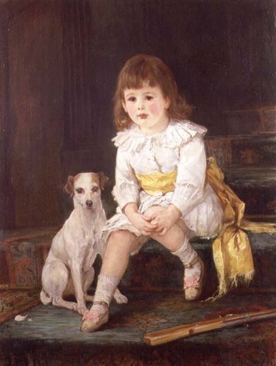 Maître Baddeley de Derby avec son chien - Otto Leyde