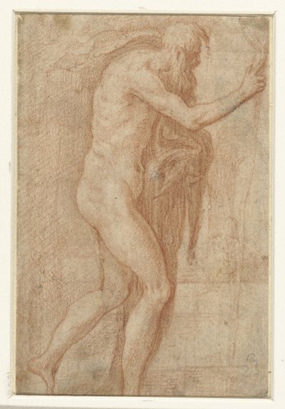 Homme levant le doigt en avertissement - Parmigianino