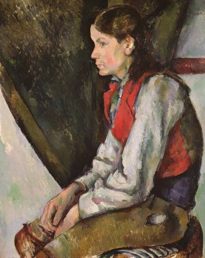 Garçon au gilet rouge - Paul Cézanne