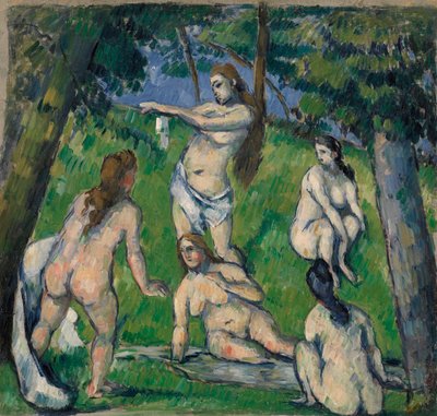 Cinq baigneuses - Paul Cézanne