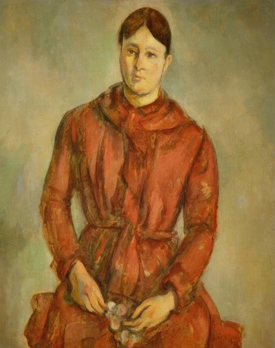 Madame Cézanne en rouge - Paul Cézanne