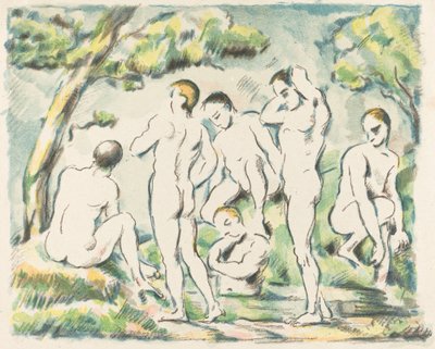 Les Baigneurs (Petite plaque) - Paul Cézanne