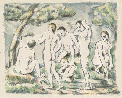 Les Baigneurs (Petite plaque) - Paul Cézanne