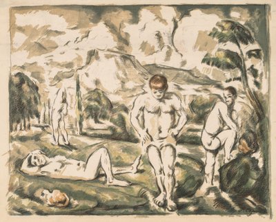 Les Baigneurs - Paul Cézanne