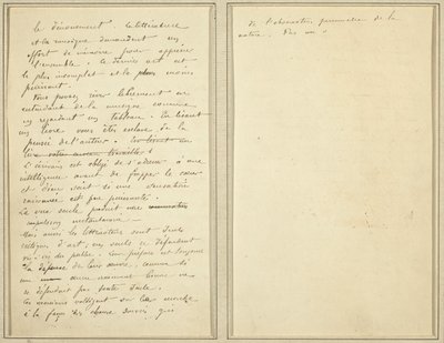 Pages de manuscrit [verso] - Paul Gauguin