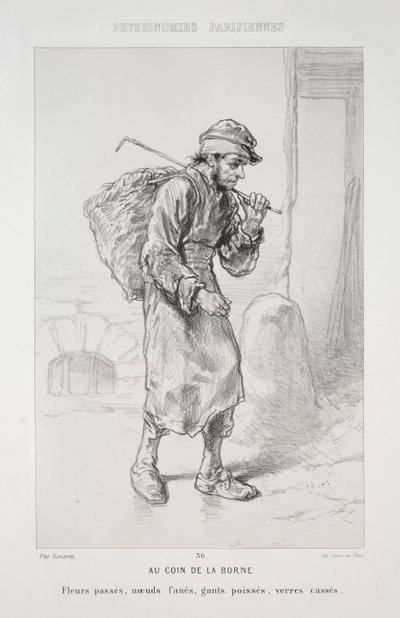 Au Coin de la Borne - Paul Gavarni