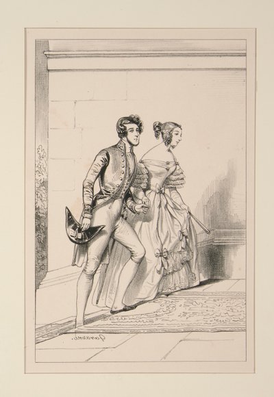 Costume de cour 1837 - Paul Gavarni