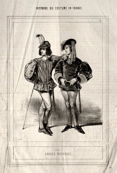 Histoire du Costume en France: Juges diseurs - Paul Gavarni