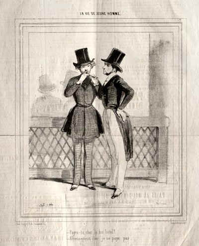 La Vie de Jeune Homme, 1842 - Paul Gavarni