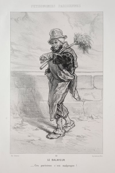 Le Balayeur - Paul Gavarni