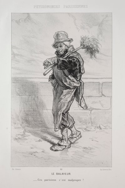 Le Balayeur - Paul Gavarni