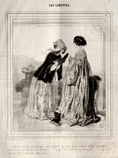 Les Lorettes, 1842 - Paul Gavarni