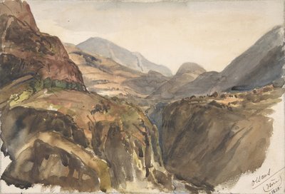 Vue de montagne à Oisans Isère, 1858 - Paul Huet