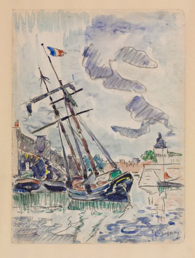 Bateau au port - Paul Signac