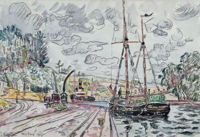 Paysage à Pontrieux - Paul Signac