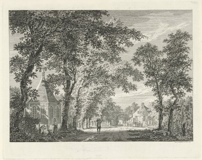 Vue de village à Driebergen, 1754 - Paulus van Liender