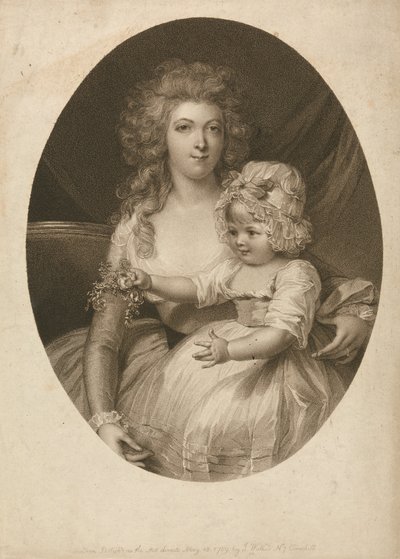 Mme Morgan et Enfant - Peltro W. Tomkins