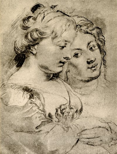 Étude détaillée sur deux filles - Peter Paul Rubens