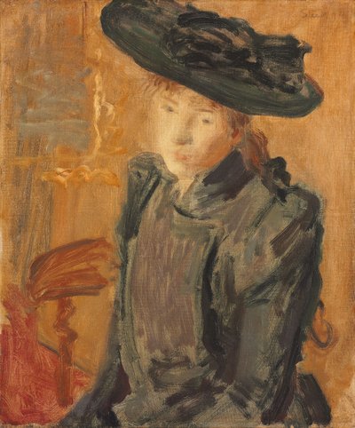 Fille avec un grand chapeau - Philip Wilson Steer