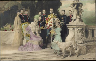 Famille impériale sous Guillaume II, Lévrier, RPH - Photographer German