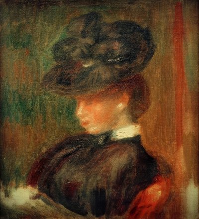 Dame au chapeau - Pierre Auguste Renoir