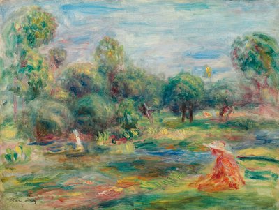 Paysage à Cagnes, c. 1907-1908 - Pierre Auguste Renoir