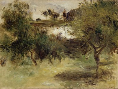 Paysage avec arbres - Pierre Auguste Renoir