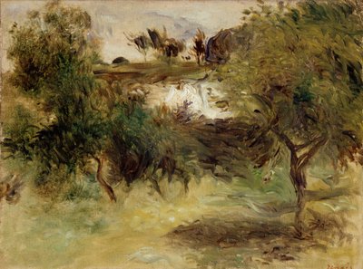 Paysage avec arbres, fin du 19e siècle - Pierre Auguste Renoir