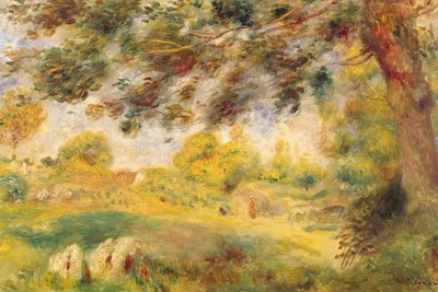 Paysage de printemps - Pierre Auguste Renoir